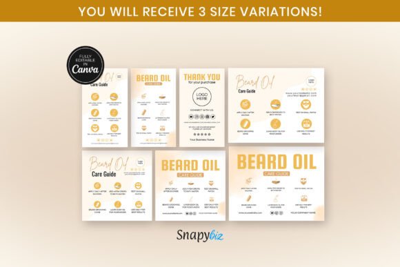 Beard Oil Care Instruction Card Template: A Smart Tool for Modern Grooming Businesses