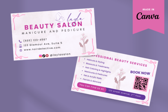 Beauty Salon Business Card Template: Elevate Your Brand with Professional Design