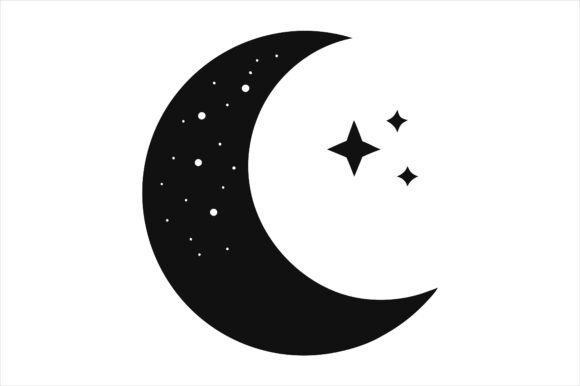 Crescent Moon and Stars Icon: A Timeless Symbol for Modern Design