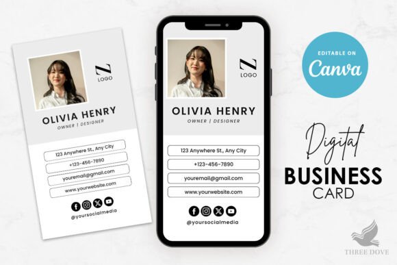 Designer Digital Business Card Template