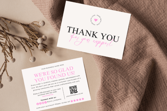 Editable Thank You Card Template Canva: A Strategic Tool for Small Business Success