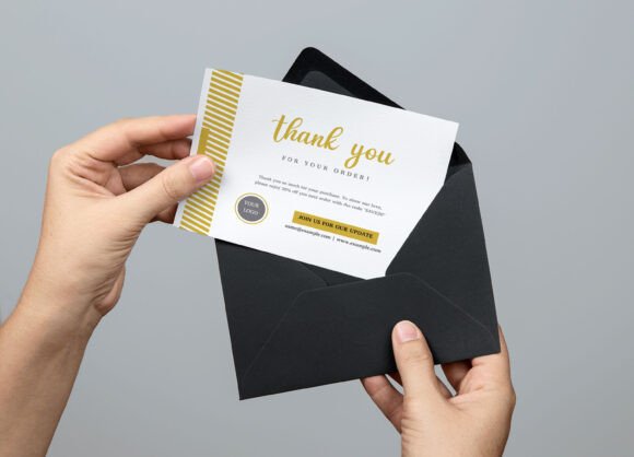 Golden Business Thank You Card: A Strategic Tool for Professional Communication