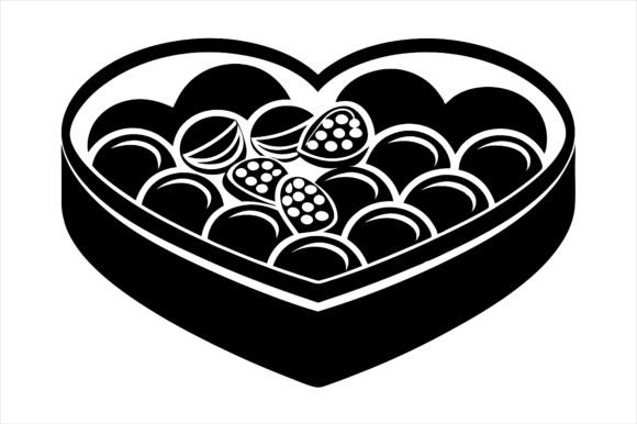 Heart Chocolate Box Vector Icon: A Versatile Design for Creative Projects