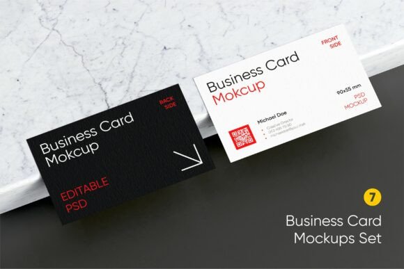 Minimal Business Card Mockup Set
