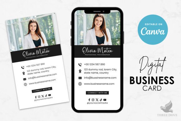Photo Digital Business Card Template