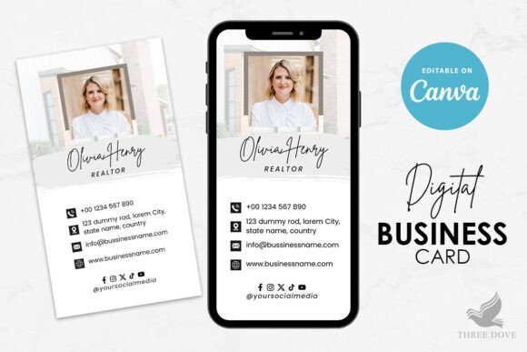 Realtor Digital Business Card Template: A Modern Approach to Professional Networking