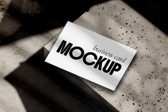 Rustic Modern Business Card Mockup: Elevate Your Brand Presentation