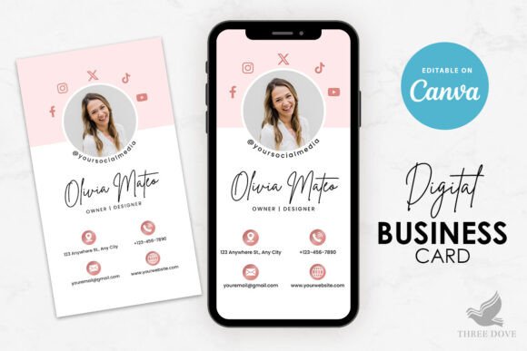 Stylish Digital Business Card Template